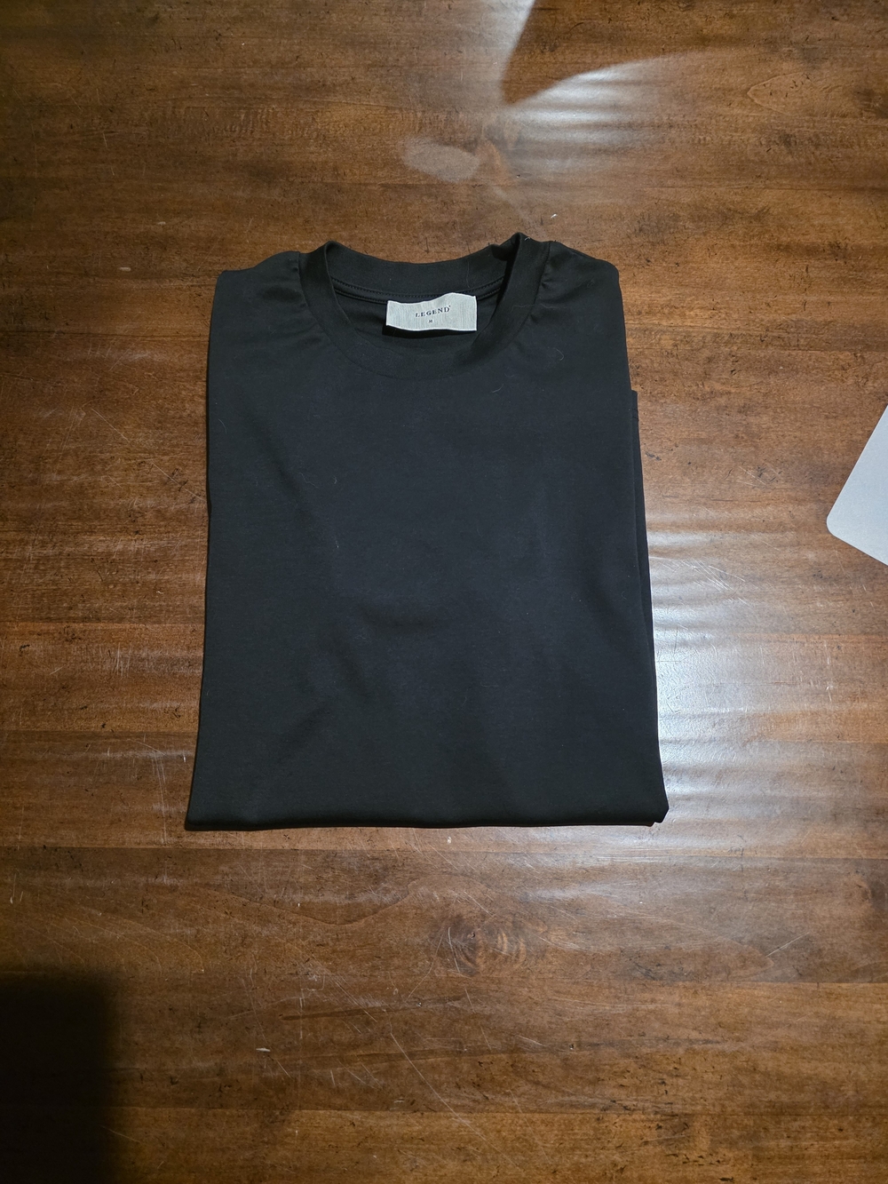 Men's Black Crew Neck Short Sleeve Tee M